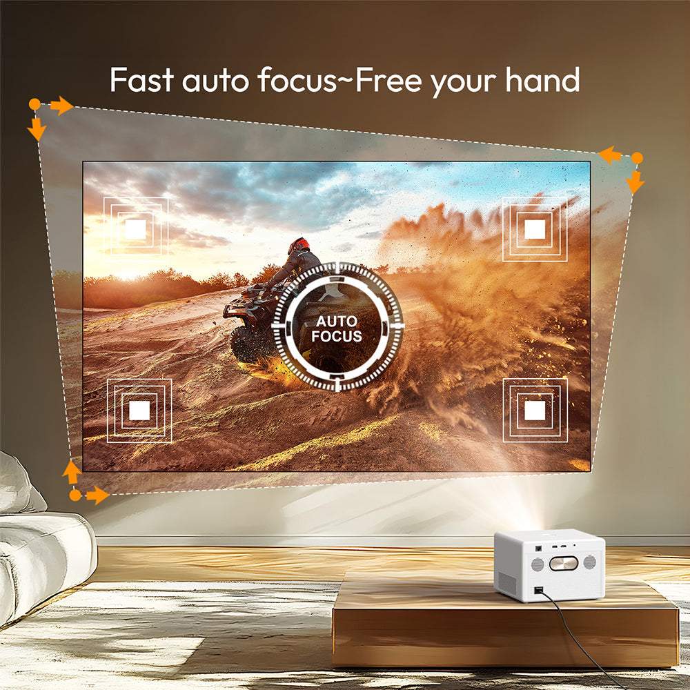 Vidéoprojecteur LCD Android T5 – Full HD, 1000 ANSI, auto focus, Wi-Fi BYINTEK  Vidéoprojecteur LCD